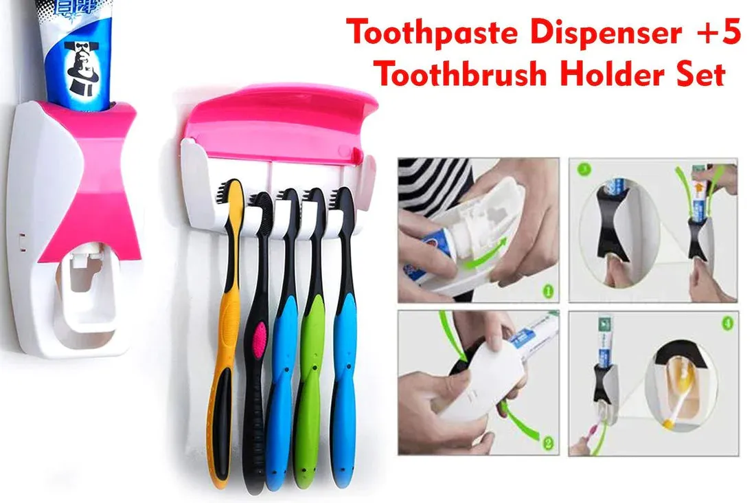 0200 Toothpaste Dispenser & Tooth Brush with Toothbrush