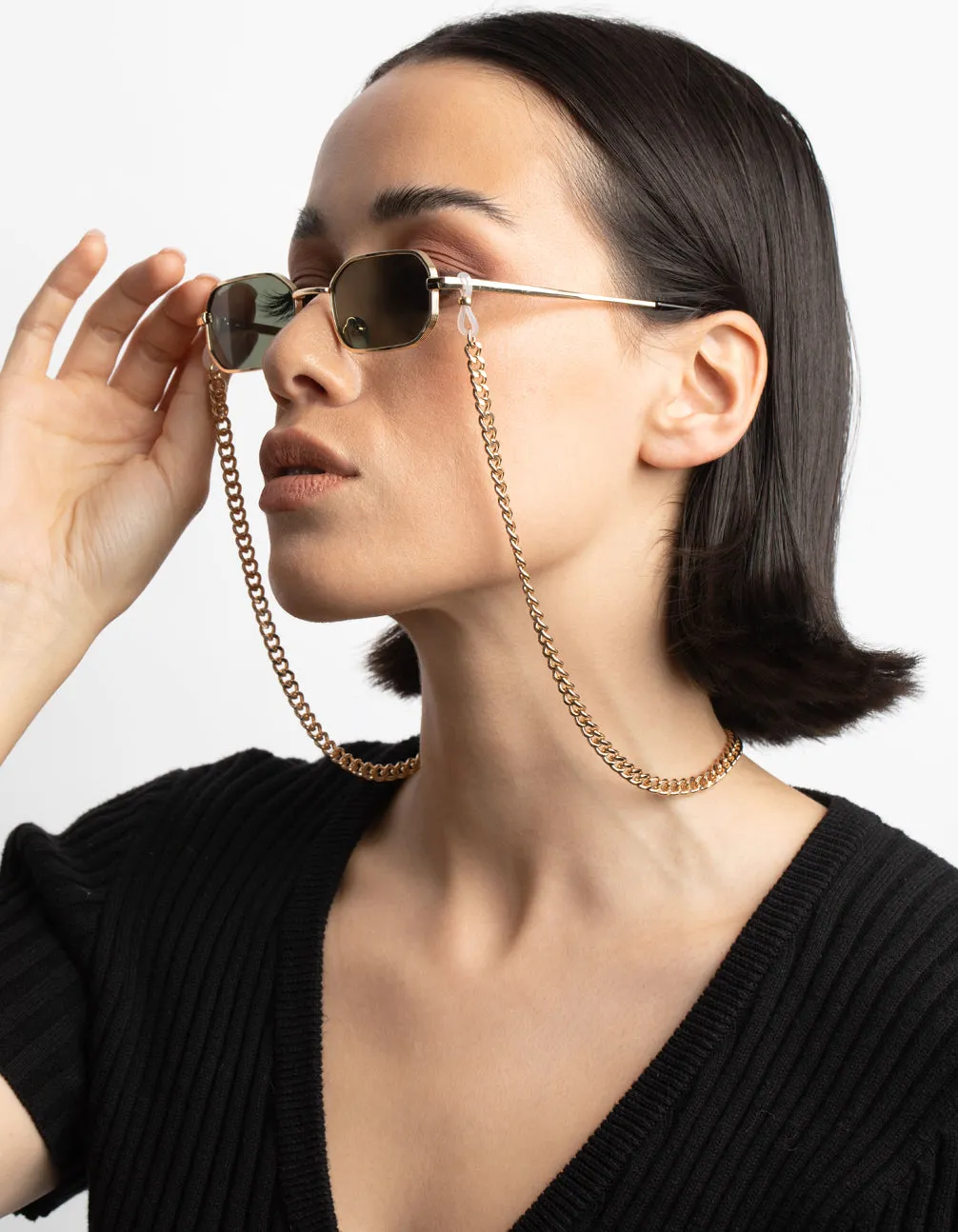 90s Curb Glasses Chain