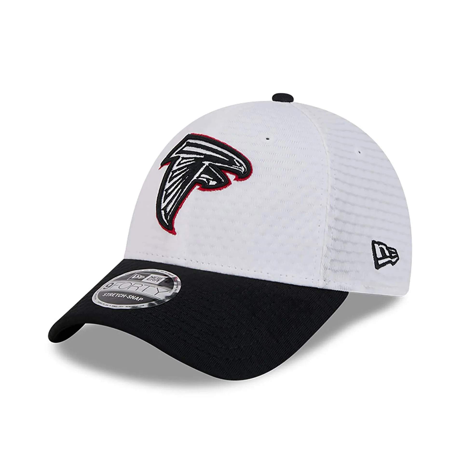 Atlanta Falcons NFL Training 2024 White 9FORTY Stretch Snap Cap