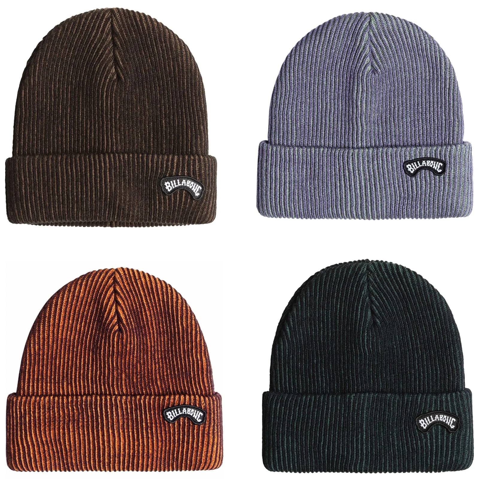 Billabong Mens Arch Patch Fine Knit Cuffed Beanie