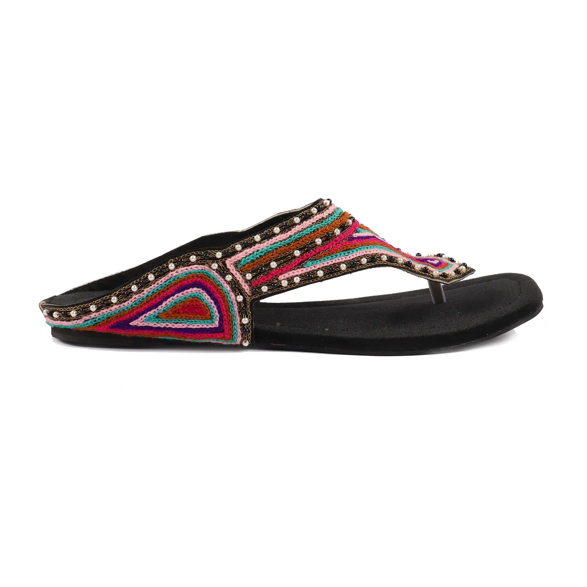 Black Ethnic Chappal 005680