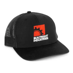 BuiltRight Industries Gearbox Logo Hat - Black Mesh