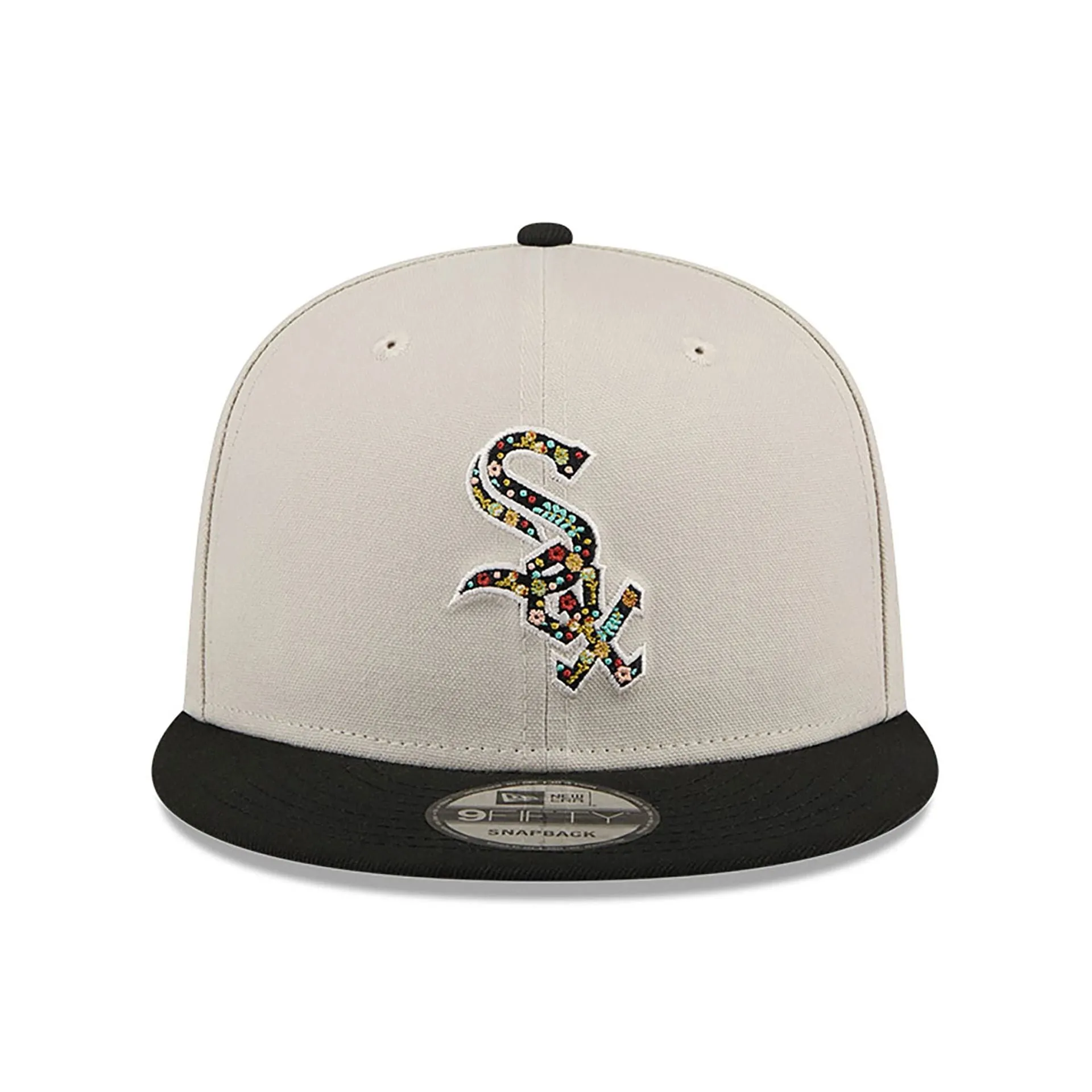 Chicago White Sox Floral Fill Light Beige 9FIFTY Snapback Cap