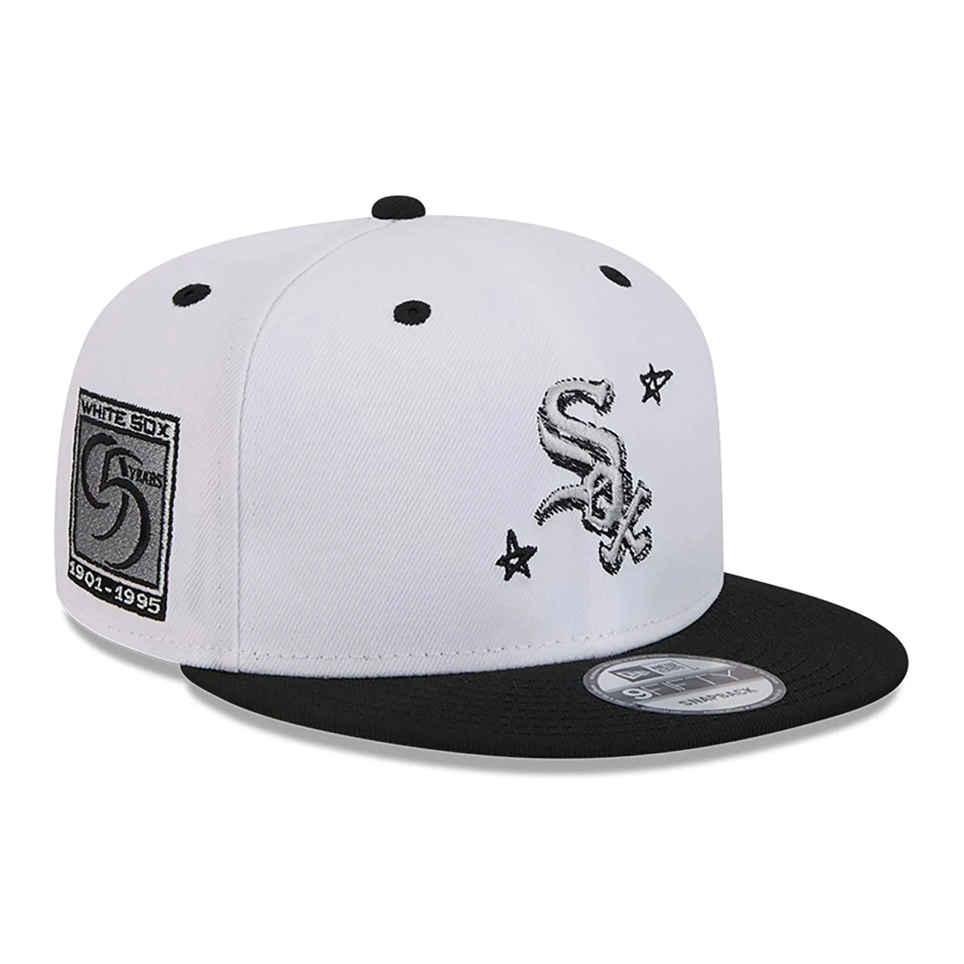 Chicago White Sox Official Doodles White 9FIFTY Snapback Cap