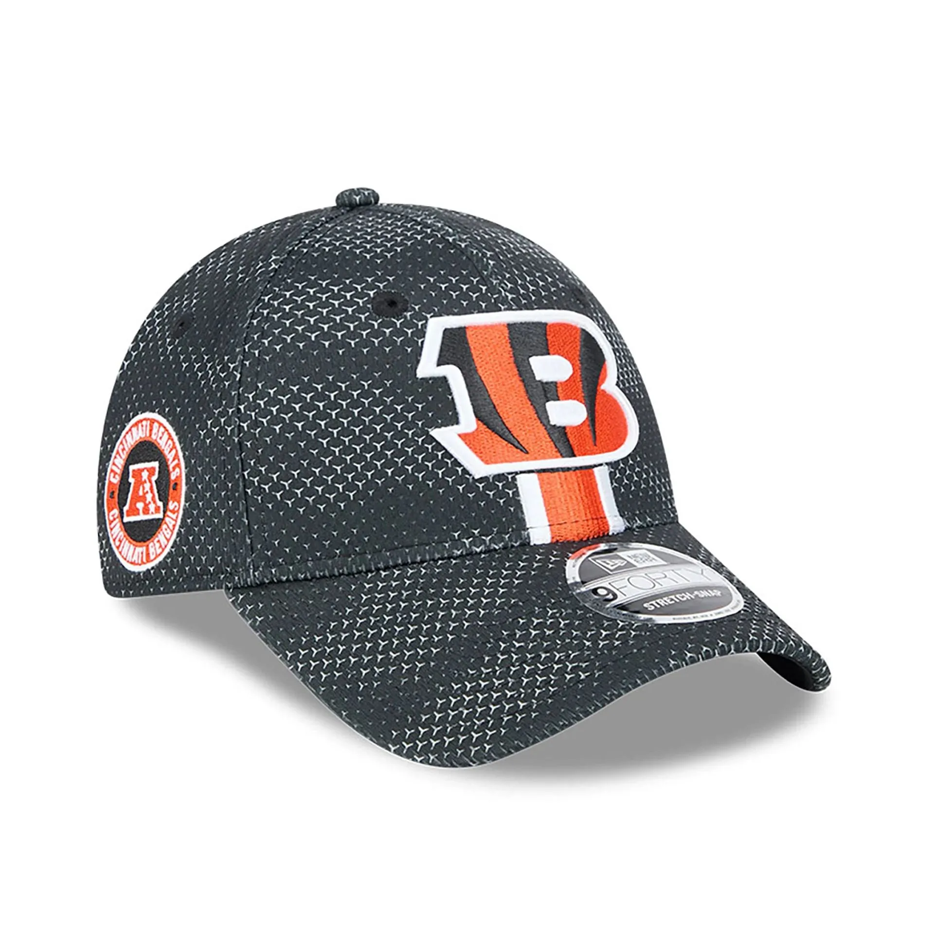 Cincinnati Bengals NFL Sideline 2024 Black 9FORTY Stretch Snap Cap