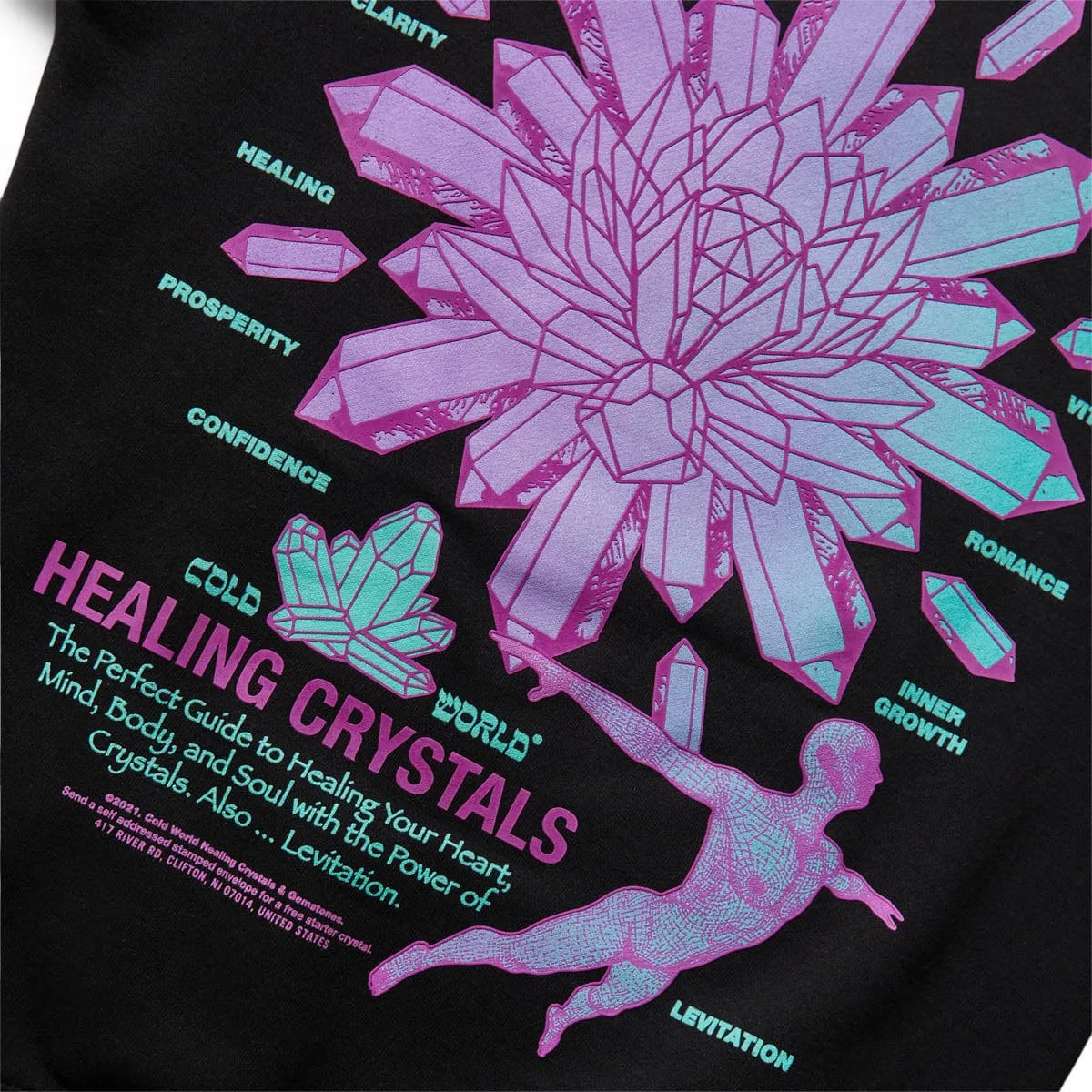 CRYSTALS & LEVITATION  HOODY