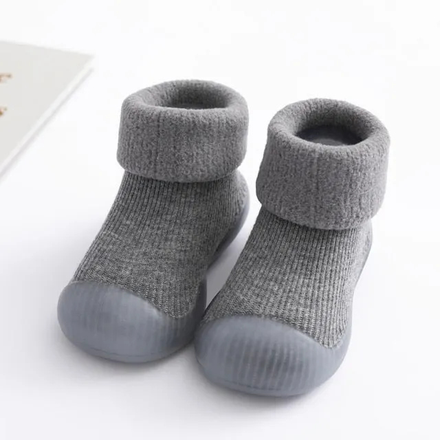 Cute baby sock shoes for winter thick cotton animal styles