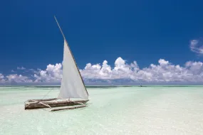 Dhow on Blue