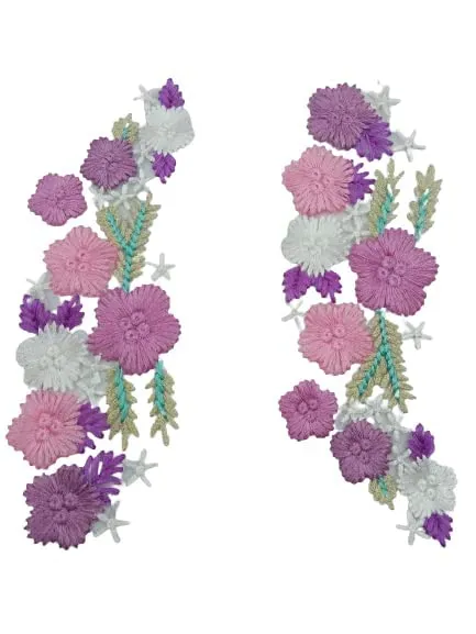 Floral Arch Applique Sew Patch (Set of 2)