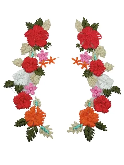 Floral Arch Applique Sew Patch (Set of 2)