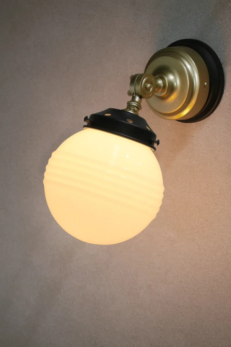 Glass Ball Swivel Wall Light