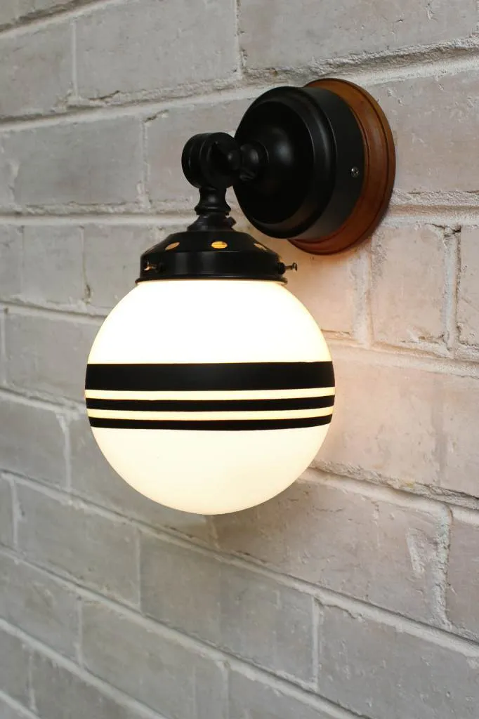 Glass Ball Swivel Wall Light