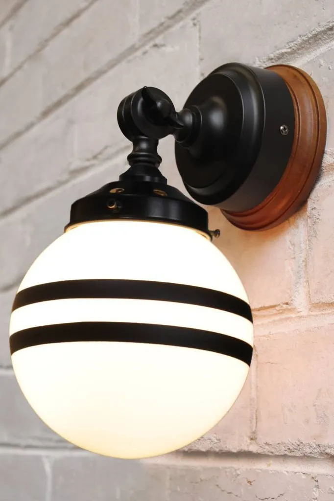 Glass Ball Swivel Wall Light