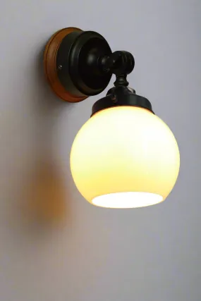 Glass Ball Swivel Wall Light