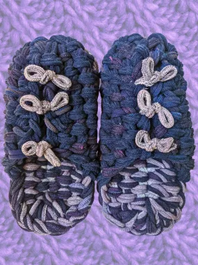 Large | Knit up-cycle slippers 2023-L22 [Large]