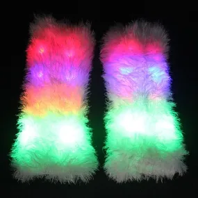 Light up Furry Leg Warmers