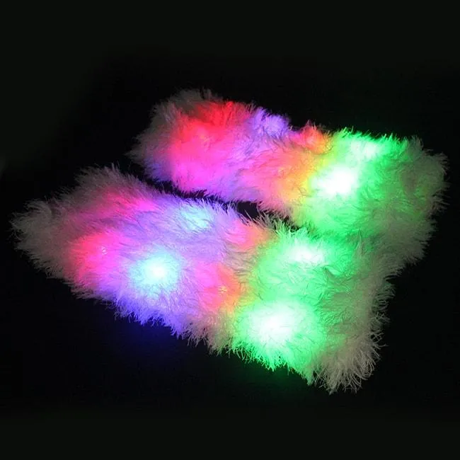 Light up Furry Leg Warmers