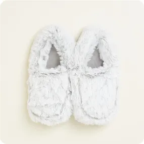 Marshmallow Gray Warmies Slippers