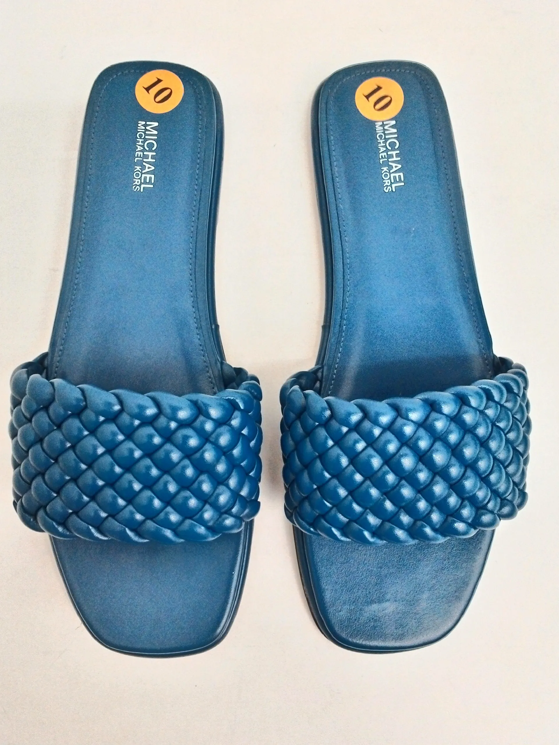 Michael Kors Women's Blue Flat Sandals Size 10 M