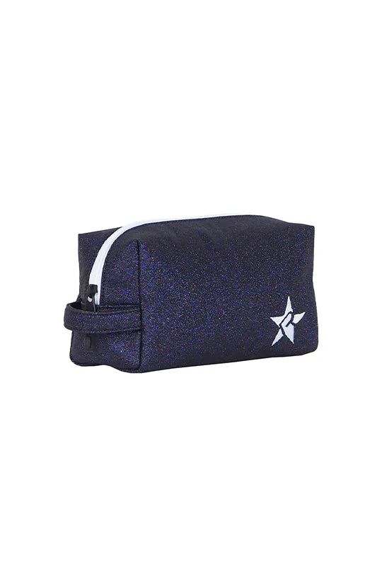 Mystic Navy Rebel Makeup Bag with White Zipper