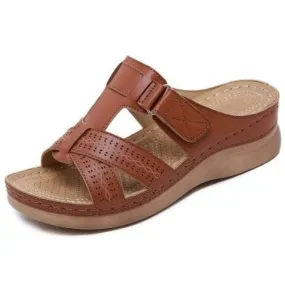 Ortho Roman Cushion Sandals - Brown