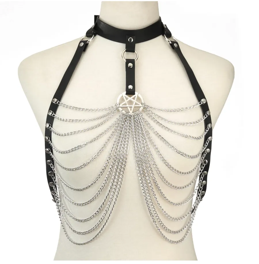 Pentagram Harness Bralette