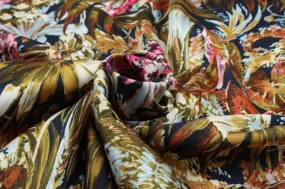 Printed Polyester Twill - Botanical - M.O.Q 30 Mts