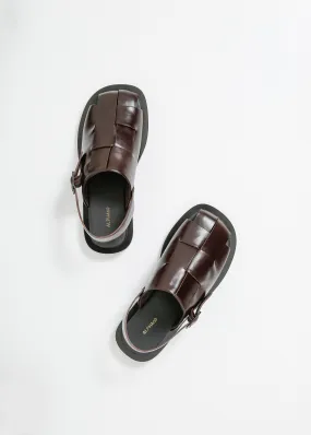 QUINN SANDAL / PLUM