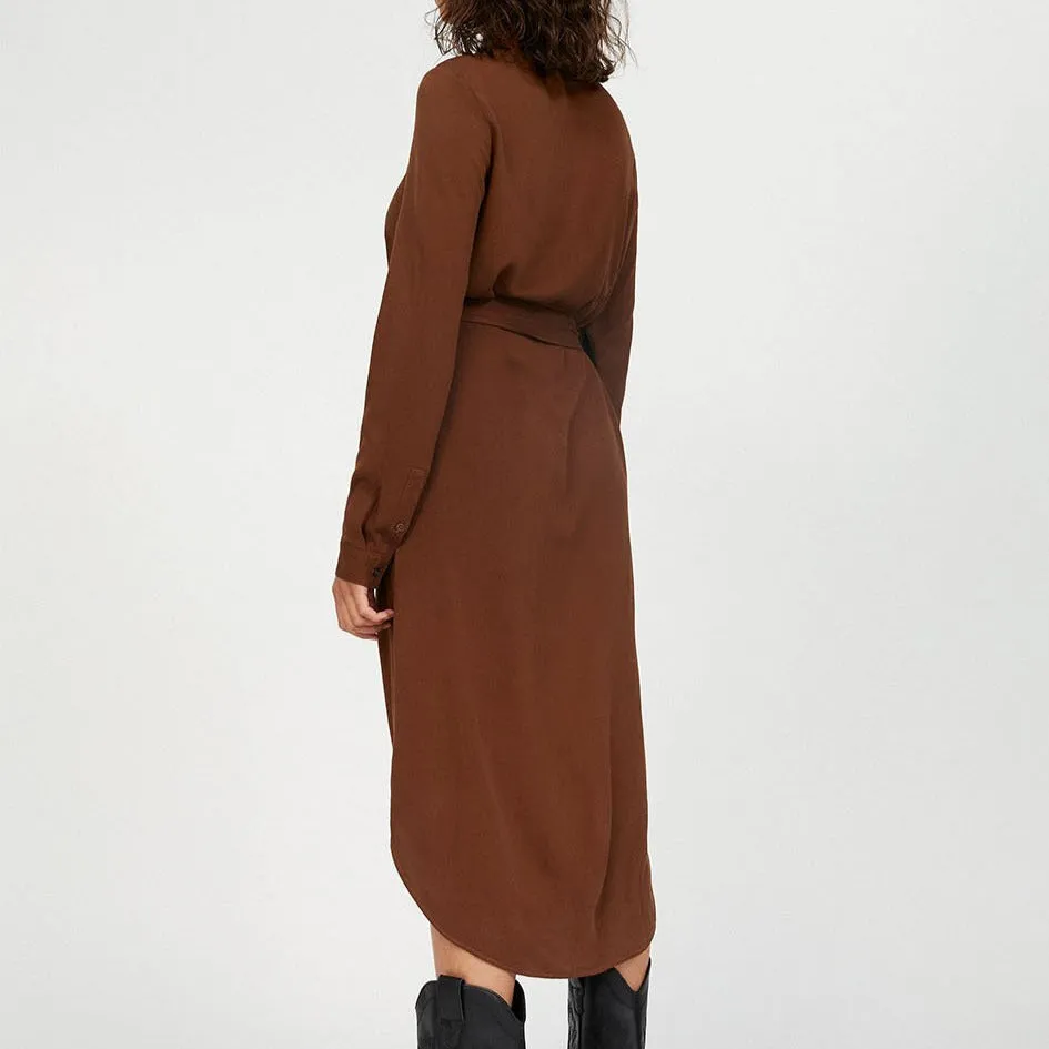 SAIGAA Brown Dress in LENZING ECOVERO