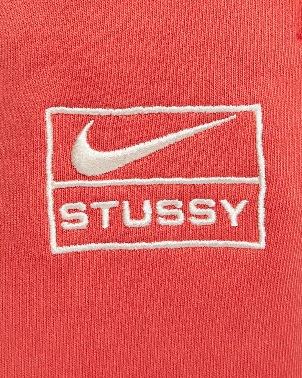 Stussy x Nike Pigment-Dyed Fleece Trousers Habanero Red