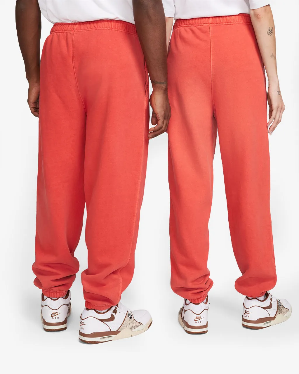 Stussy x Nike Pigment-Dyed Fleece Trousers Habanero Red