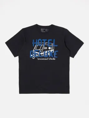 Universal Works Print Tee in 'Hotel Deluxe' Single Jersey