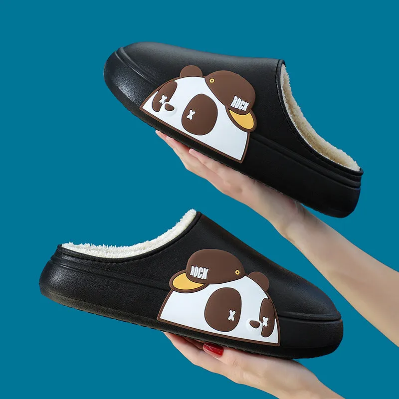 Women's Winter Plush Slippers Cartoon Pattern